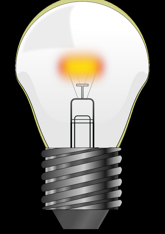 安瓿 灯泡 svg 黑色