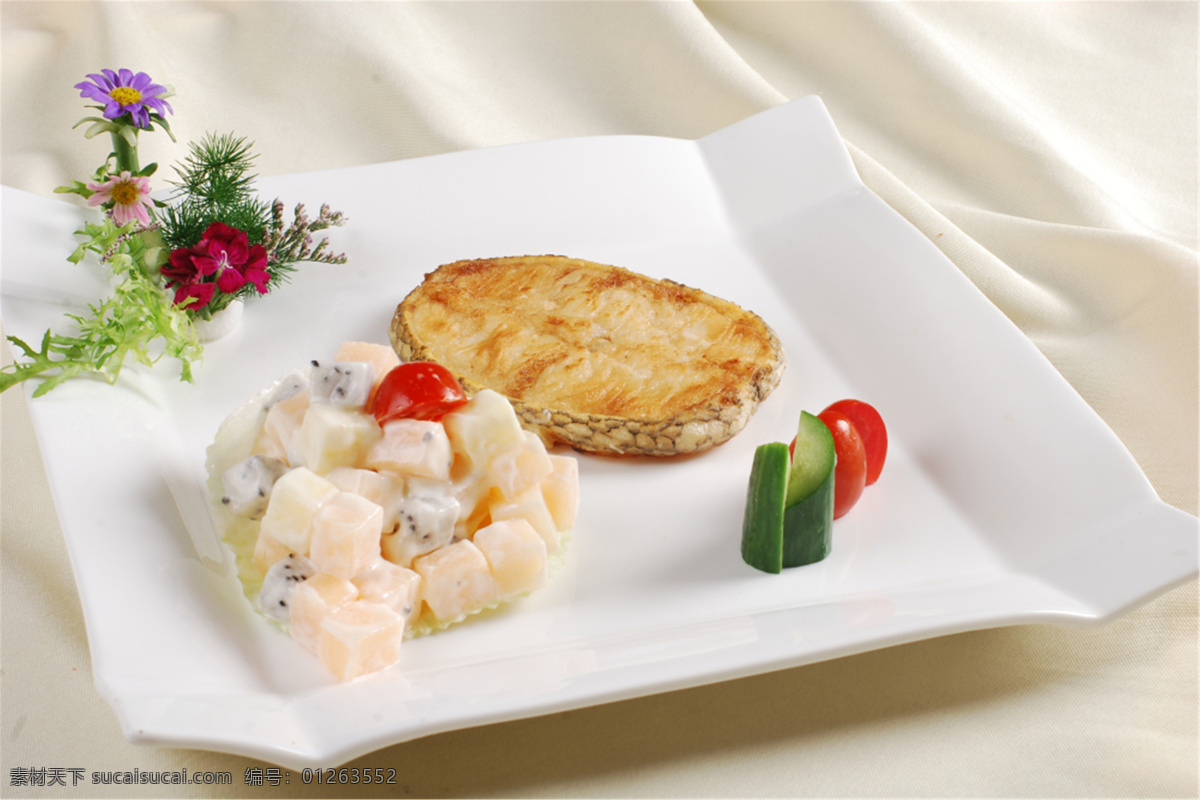 式沙律银鳕鱼 美食 传统美食 餐饮美食 高清菜谱用图