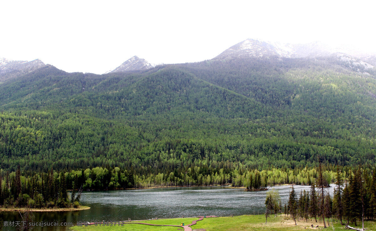 壁纸 草原 打印 高清 湖泊 墙纸 青山绿水 山水 雪山 草原雪山 新疆 喀纳斯湖 自然风景 自然景观 家居装饰素材 壁纸墙画壁纸