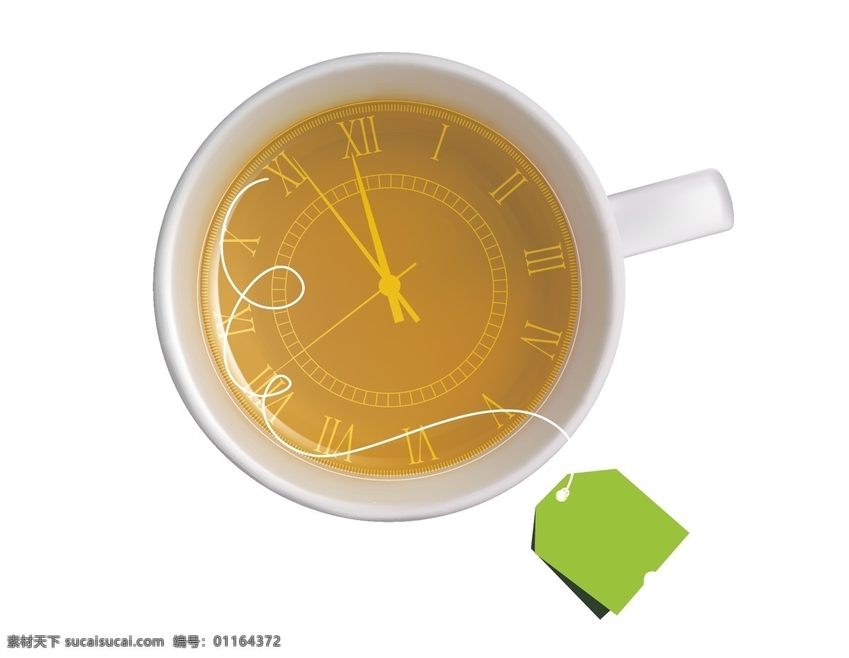 卡通 小清 新茶 包 元素 简约 下午茶 茶包 矢量元素 手绘 白色茶杯 时间 ai元素