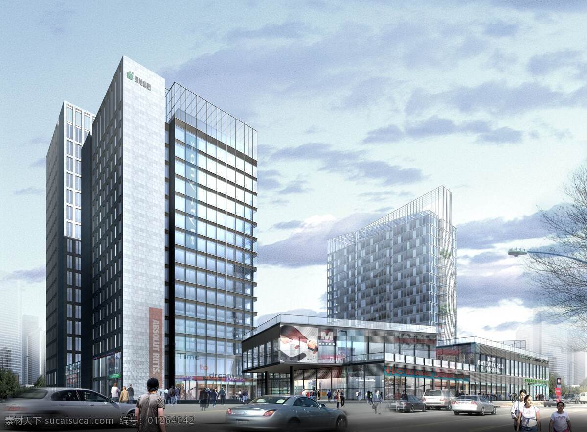 城市 建筑 大楼 高层 模型 3d模型素材 建筑模型