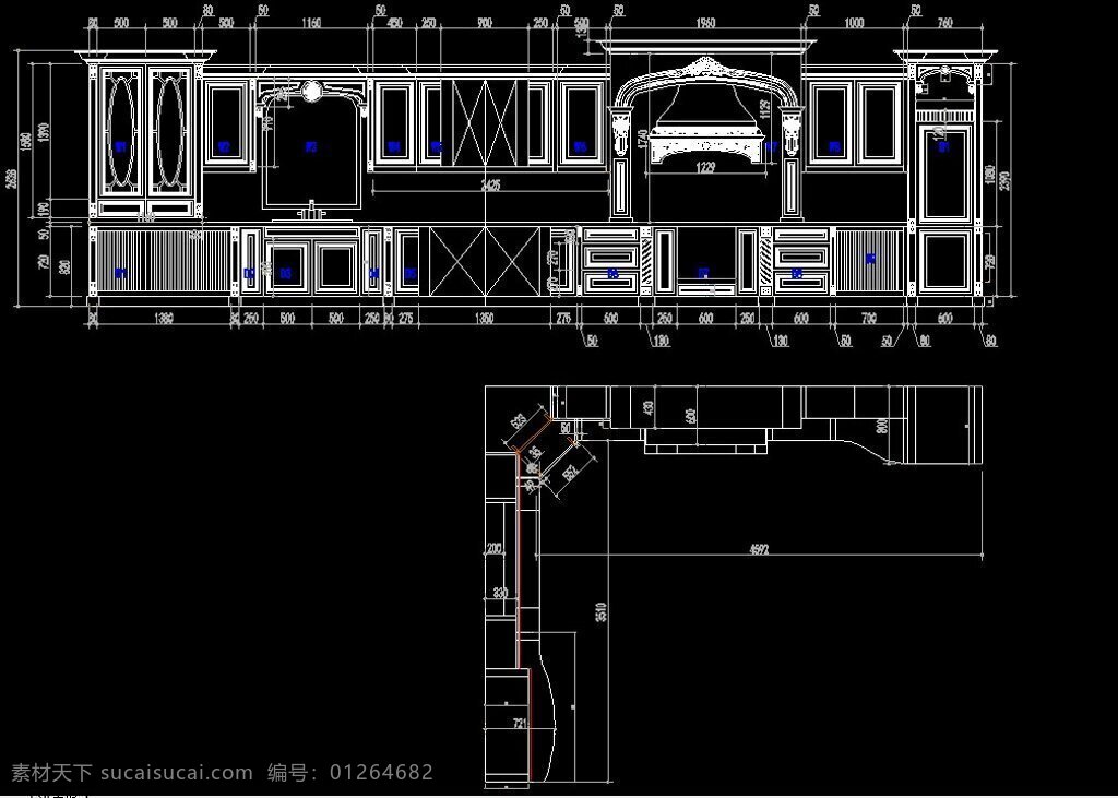 cad cad平面图 cad设计图 cad图纸 厨房 厨房立面图 厨房设计 厨房装修 橱柜 实木 模板下载 实木橱柜 厨房摆设 厨房施工图 装修 cad源文件 室内设计 施工图纸 源文件 dwg 家居装饰素材
