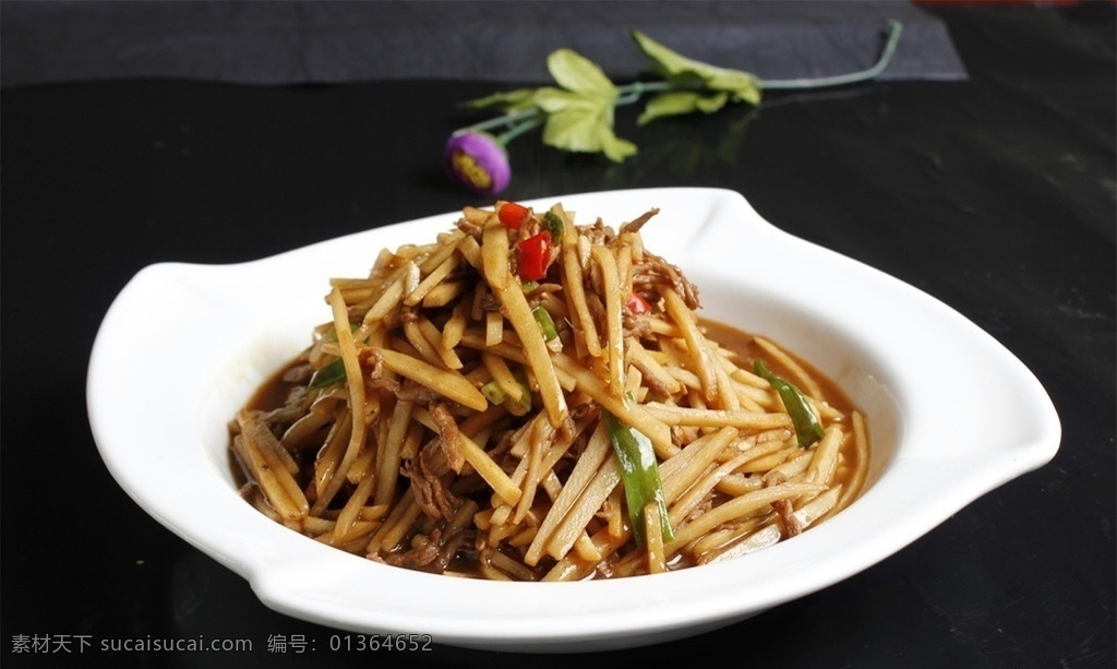 土豆丝 炒 肉 土豆丝炒肉 美食 传统美食 餐饮美食 高清菜谱用图