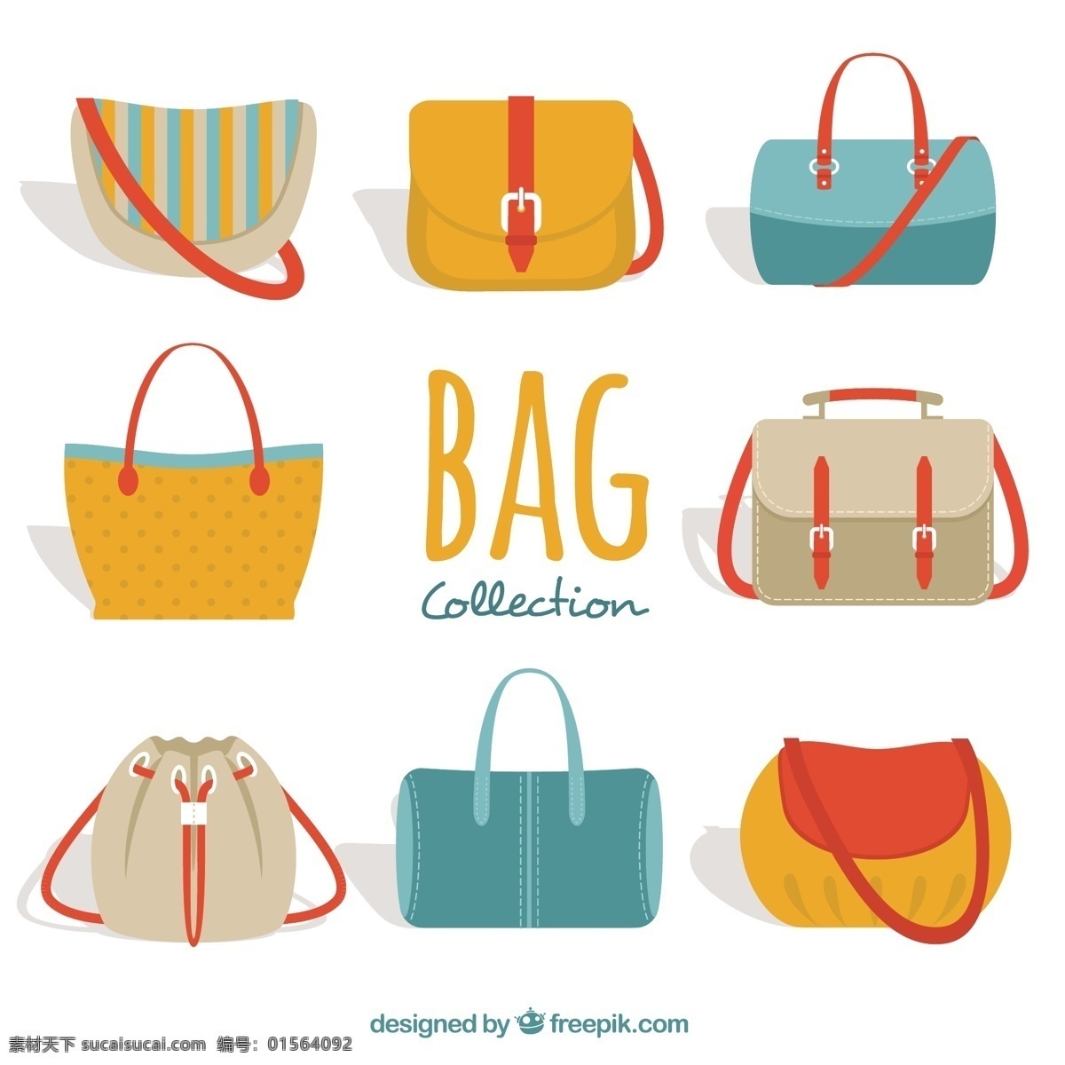 大 收藏 丰富多彩 女人 包 时尚 购物 平 存储 购物袋 平面设计 箱包 手袋 不错 配件