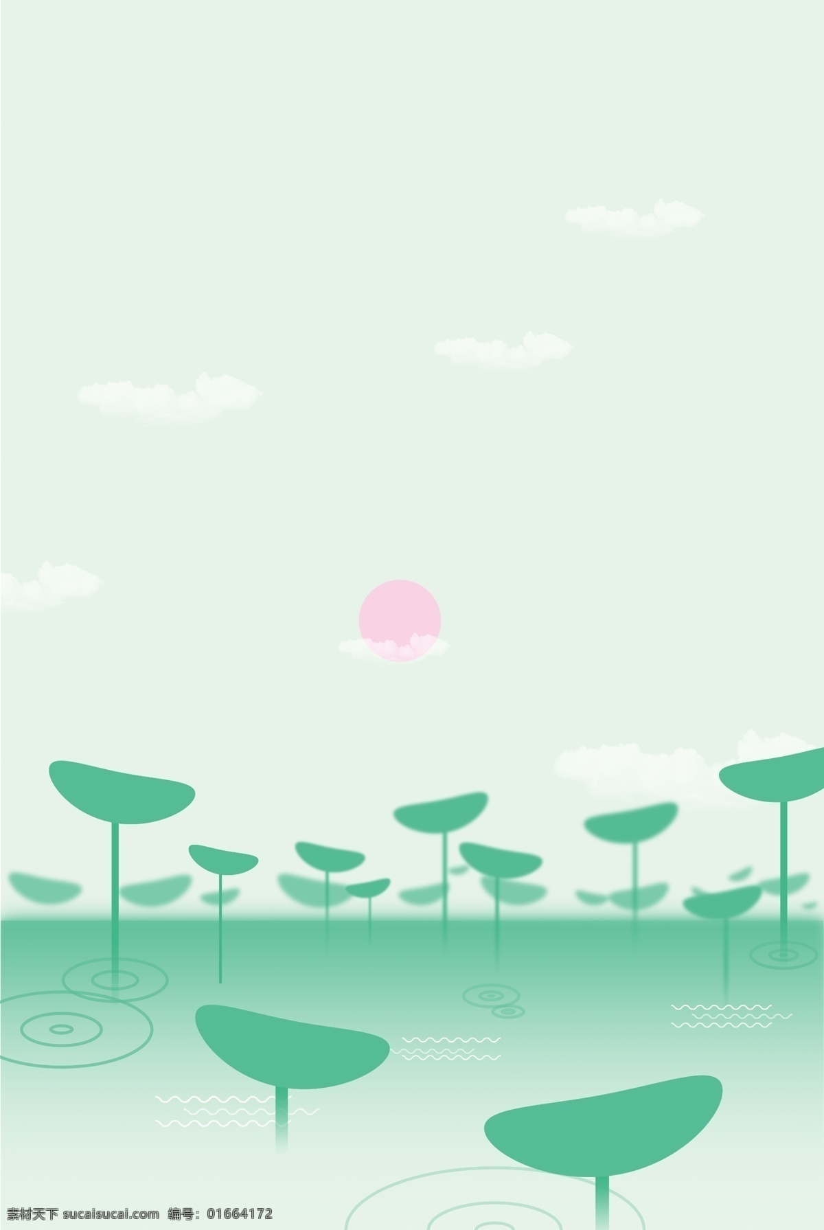 简约 清明节 通用 背景 元素 中国风 手绘 踏青 春天 通用背景