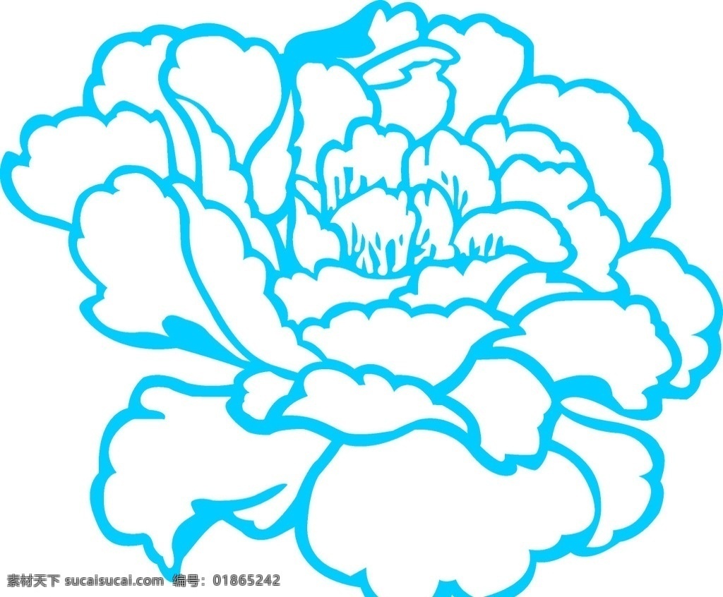 花 蓝色 矢量图 牡丹 你真可笑i 底纹边框 背景底纹