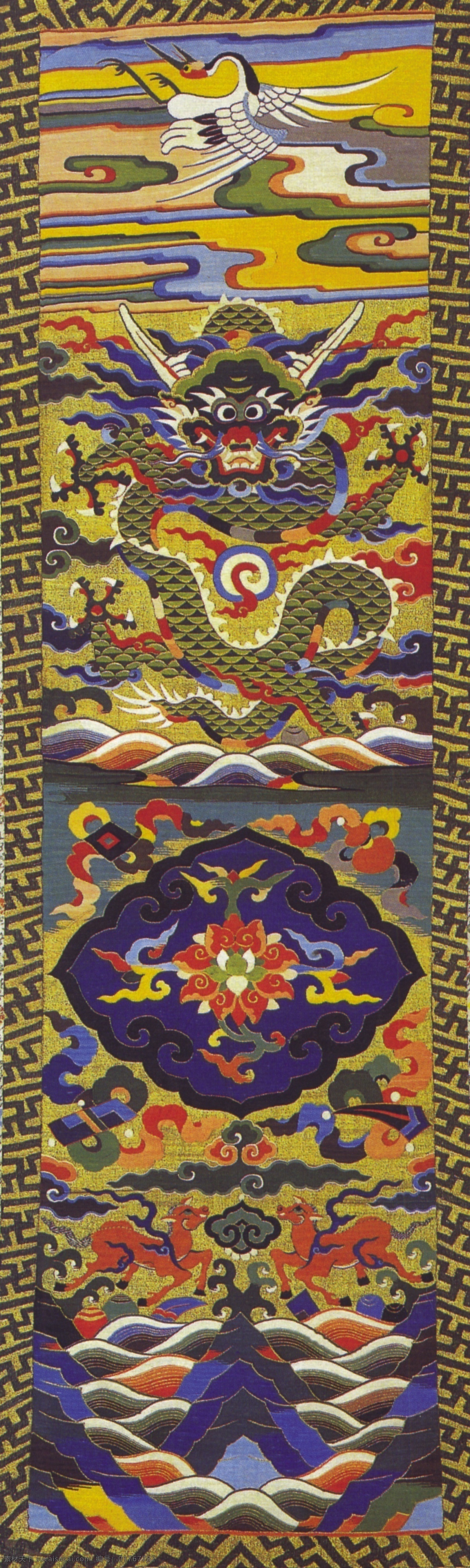 龙免费下载 分层 源文件 古画图片 古龙 龙 龙凤呈祥 民间艺术 双龙 中国 传统 元素 整合 中华刺绣 文化艺术