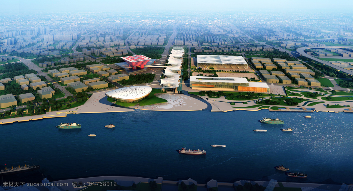 上海 世博 核心区 环境设计 建筑 建筑设计 景观 演绎中心 家居装饰素材