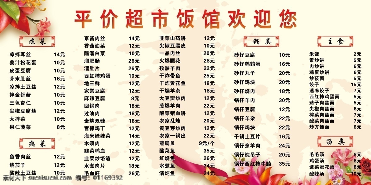菜单 菜谱 菜单展板 展板 菜谱展板 家常菜 花 红花 年夜饭 饭店 饭店展板 菜 菜展板 源文件 设计图 大展板 酒店菜 酒店菜展板 酒店菜海报 菜模板 菜单广告 菜谱广告 古典菜单 欧式菜单 菜单菜谱 广告设计模板 菜品 红色 背景 花边 牡丹花 花纹 图案 底纹 海报 分层