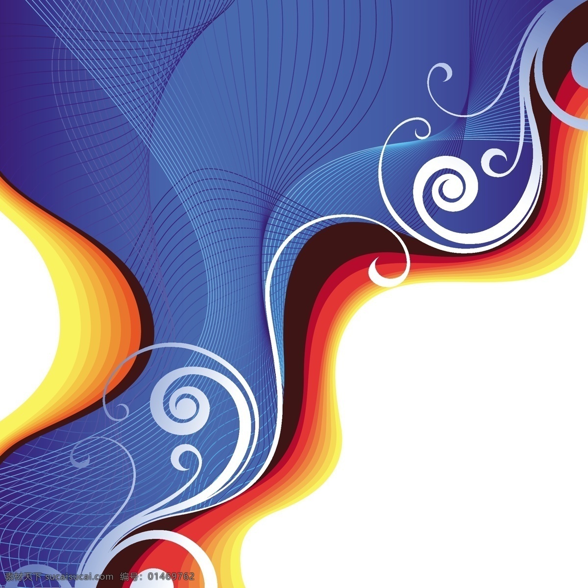 adobecs3 风格 交响乐 背景 矢量 adobe cs3 动态 图案 线 炫彩 矢量图 花纹花边