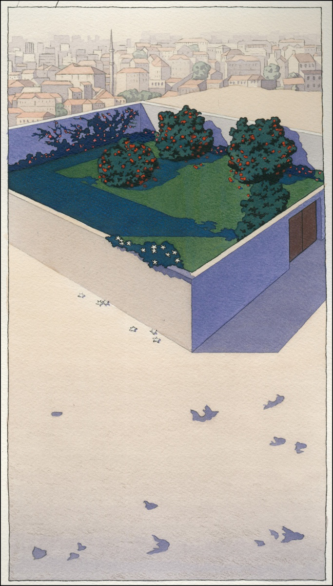 位图 插画师 yan nascimbene 法国 免费素材 面料图库 服装图案 灰色
