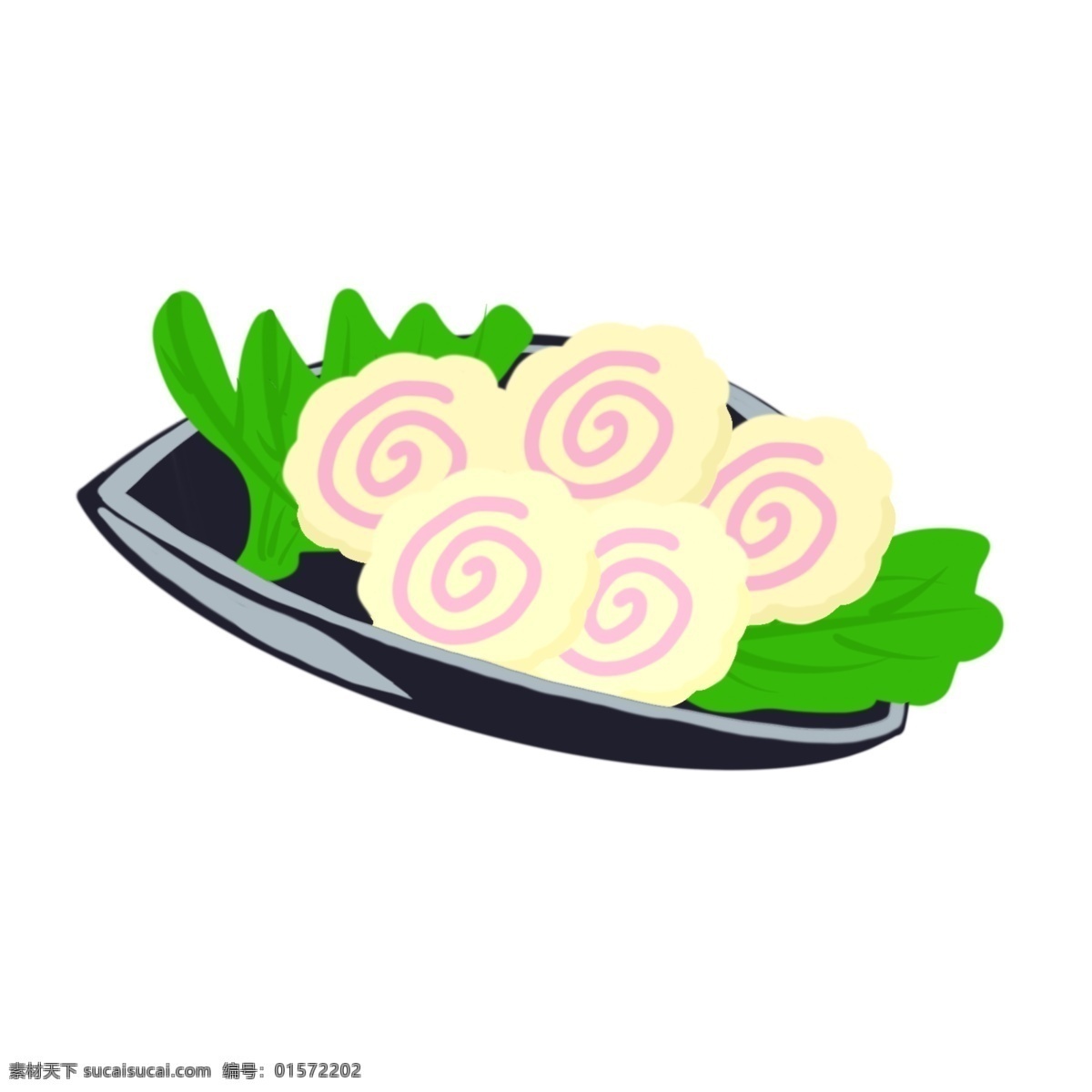 手绘 美食 火锅 涮 锅 菜品 系列 鱼 板 手绘美食 手绘火锅 火锅素材 涮锅 火锅元素 手绘火锅菜品