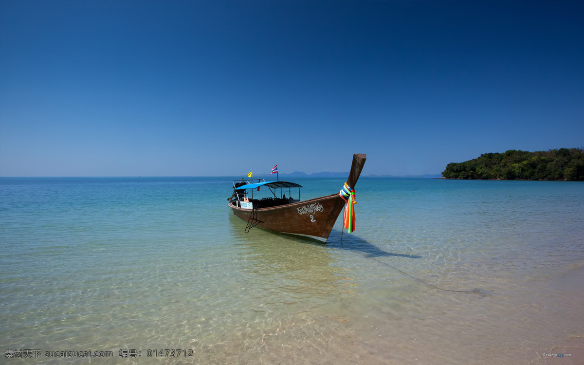 蓝天 白云 海水 海滩 海湾 蓝天白云 旅游摄影 漂浮 小舟 自然风景 psd源文件