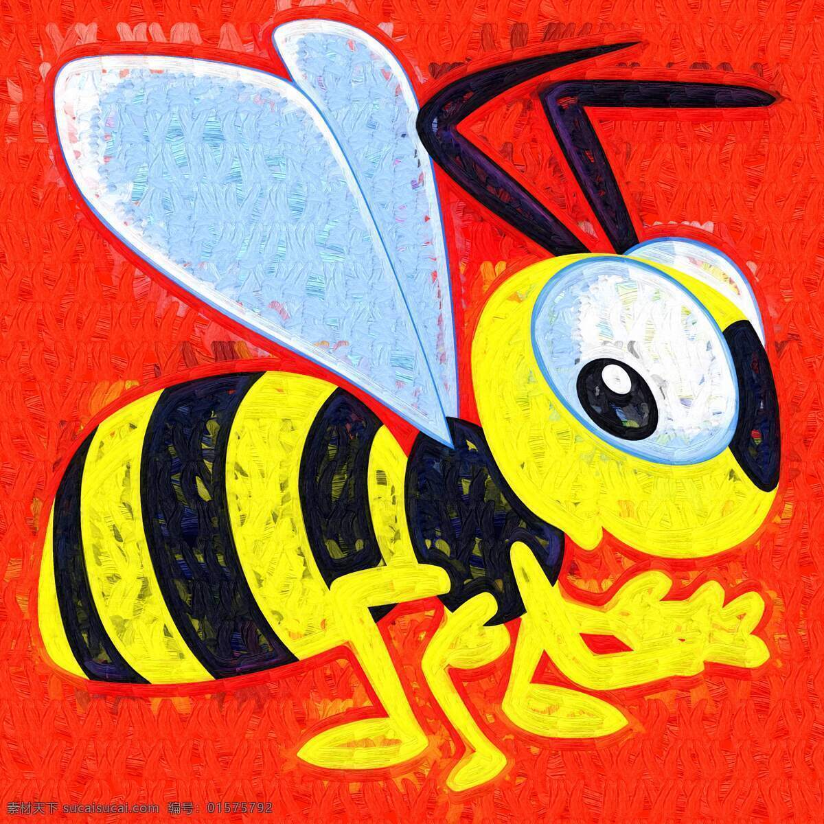 儿童画 绘本 绘画书法 卡通画 蜜蜂 手绘 文化艺术 蜜蜂设计素材 蜜蜂模板下载 油画 装饰画 无框画