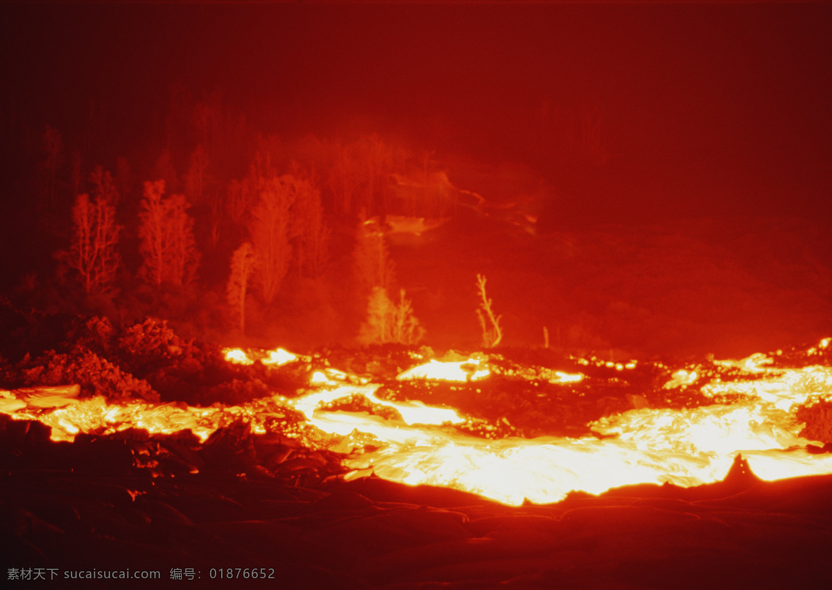 火山爆发 自然景观 摄影图库