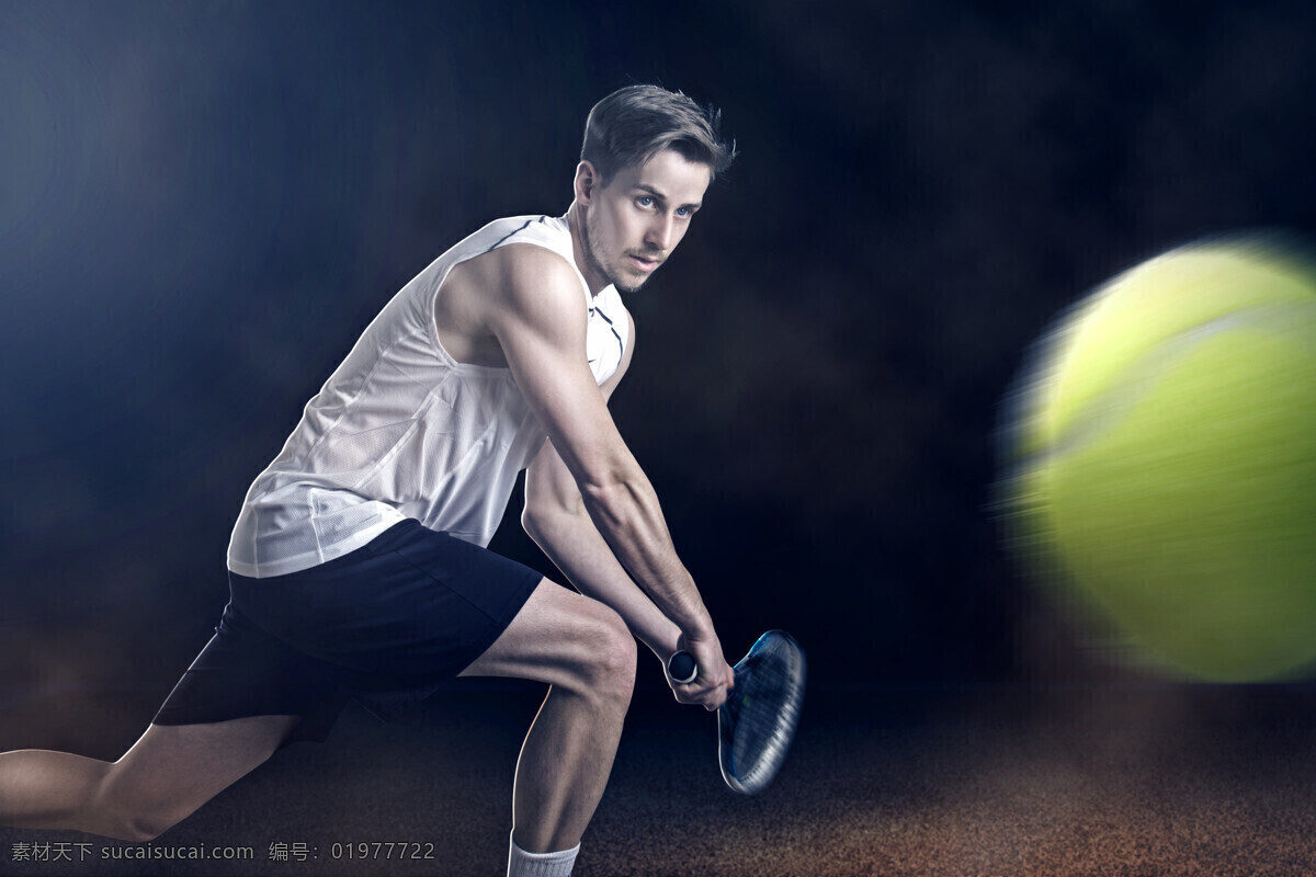 奔跑 打球 男子 网球 球拍 男运动员 网球运动 体育运动 网球图片 生活百科 黑色