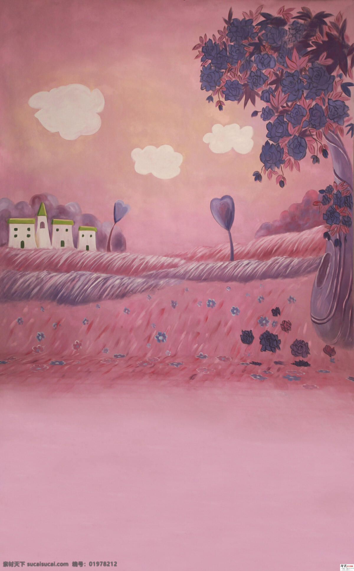 惬意情景手绘 爱心 彩绘 插画 房屋 风景 韩国 韩国风格 花 花纹 卡通 情景 植物 梦幻 时尚 浪漫 手绘 摄影素材 小草 精美风景 插画集