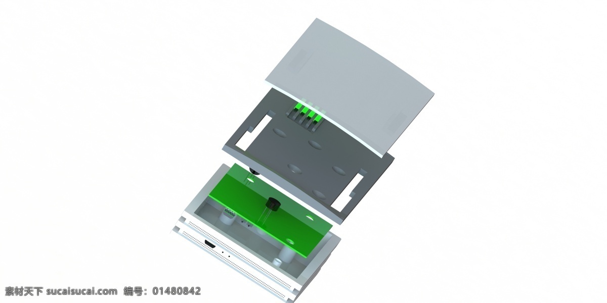 airpatrol controllercasing sldprt 白色