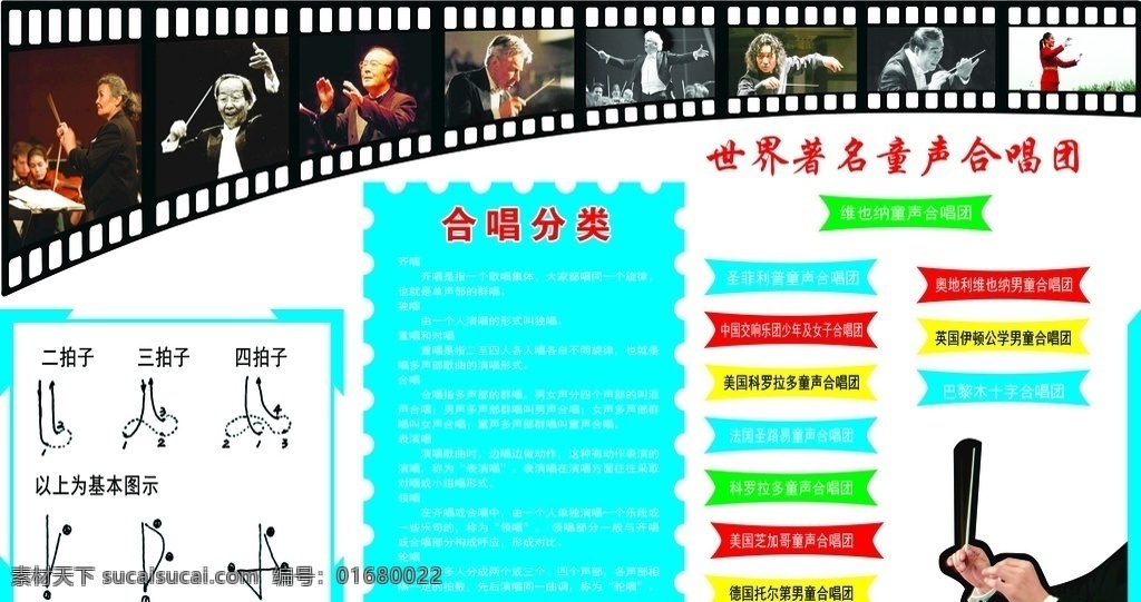 合唱团 学校 音乐 合唱 知识 展板 校园文化 底纹边框 背景底纹