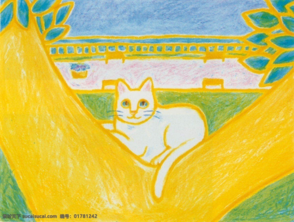 猫咪 插画 大树 儿童画 绘画书法 可爱 手绘 猫咪设计素材 猫咪模板下载 手绘猫 文化艺术 插画集