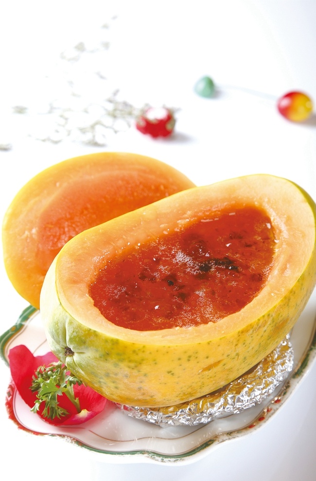 木瓜炖桃胶 美食 传统美食 餐饮美食 高清菜谱用图