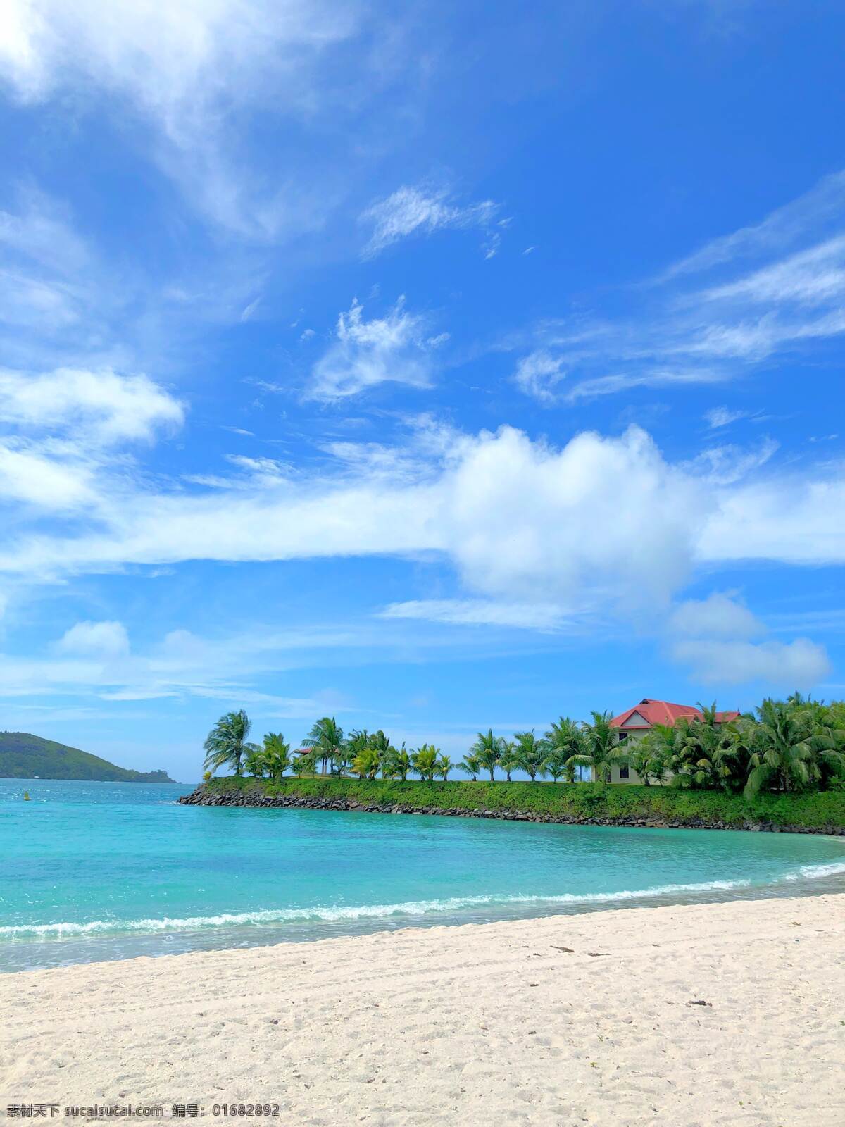 海边风景 海边 沙滩 蓝色 晴空 自然景观 自然风景
