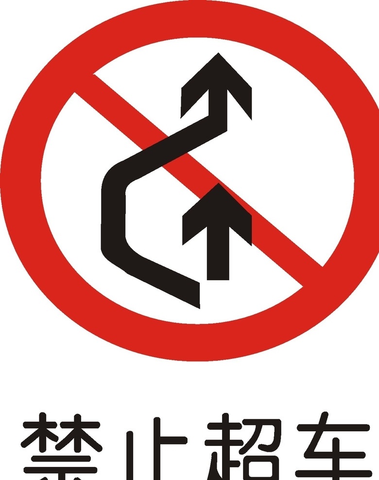 禁止超车 标准安全标识 安全标志 安全标识 标识 标牌 警告牌 警告 安全 标志 标志图标 公共标识标志