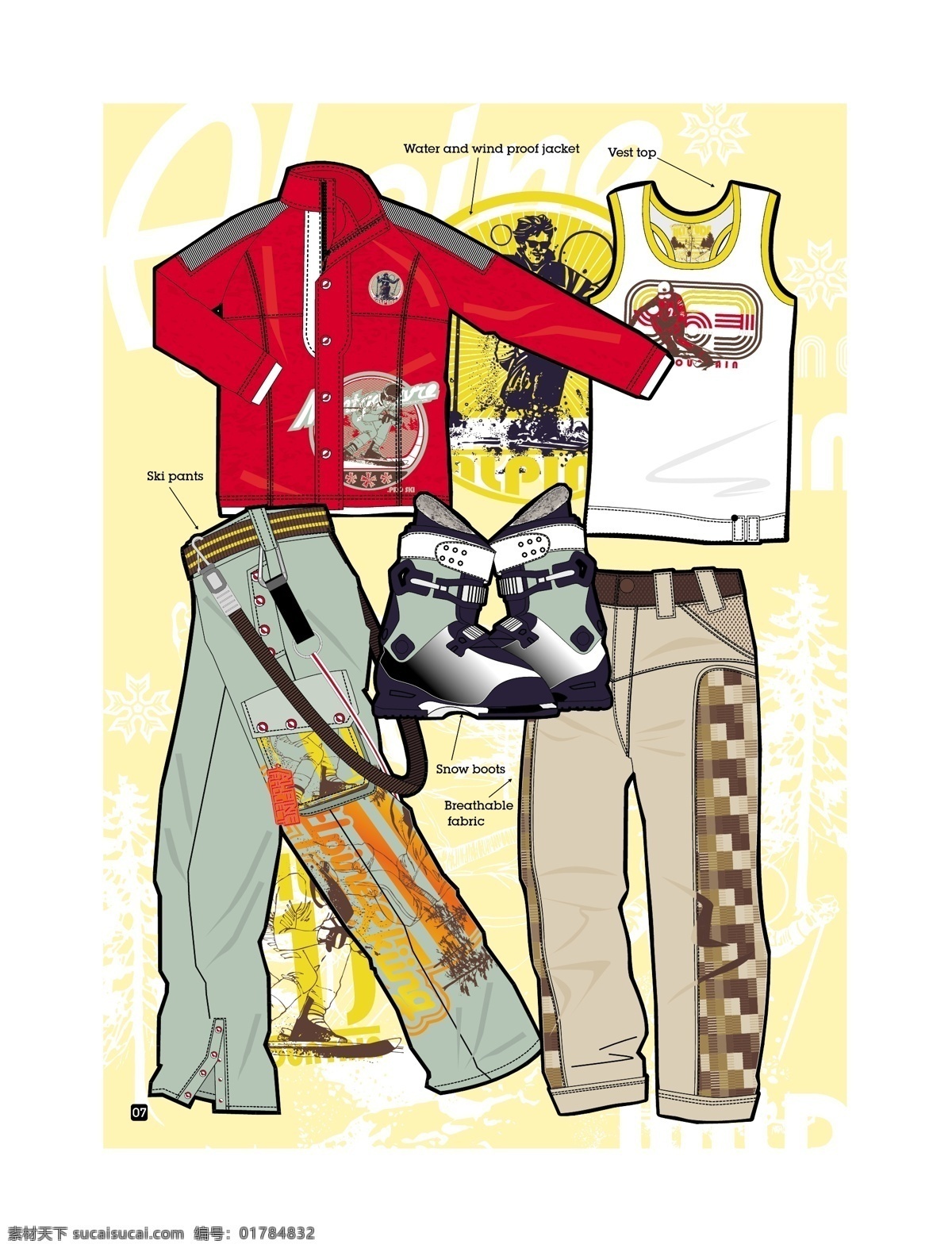 休闲 男装 矢量图 服装设计 矢量 其他服装素材