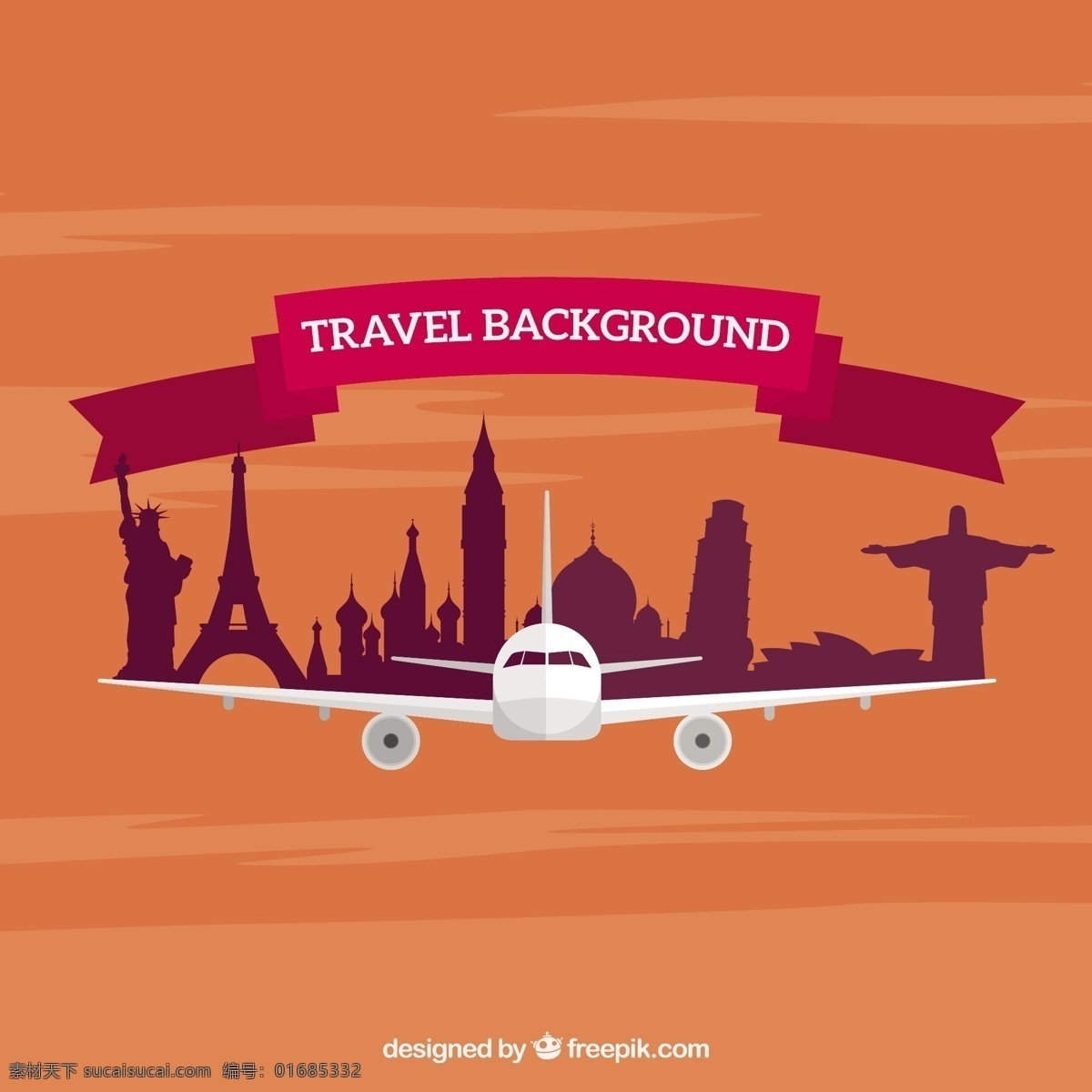 平面设计 中 旅游 背景 地图 世界 世界地图 飞机 平面 度假 旅行 假期 纪念碑 行李