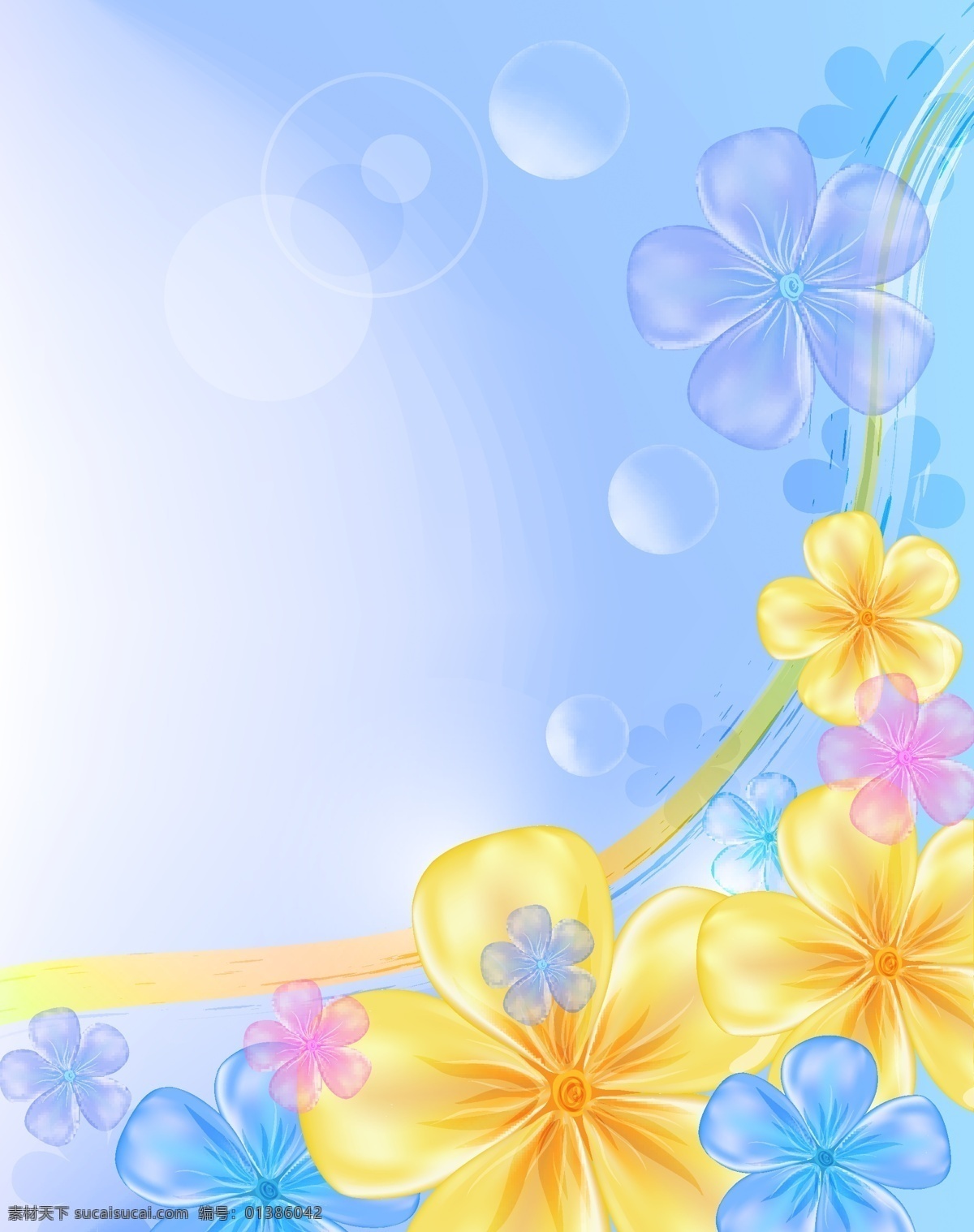 矢量 浪漫 花瓣 背景 背景花 花 花纹 矢量素材 鲜花 绚丽 矢量图 花纹花边