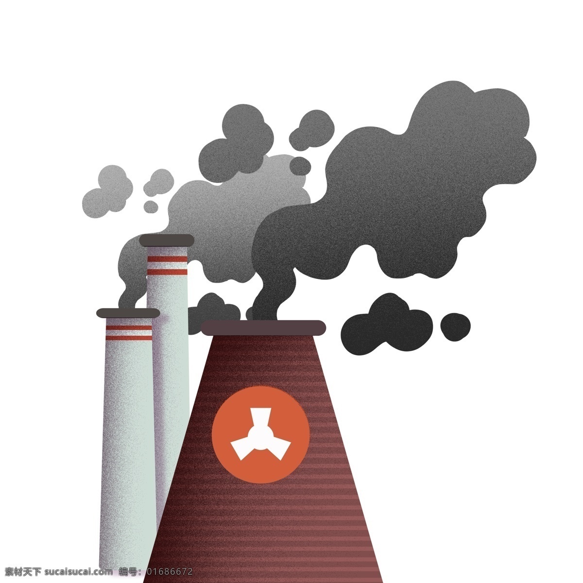 工业 废气 污染 烟囱 元素 工业烟囱 废气污染 工业污染 工业元素 手绘 手绘元素 psd元素 免抠元素 保护环境