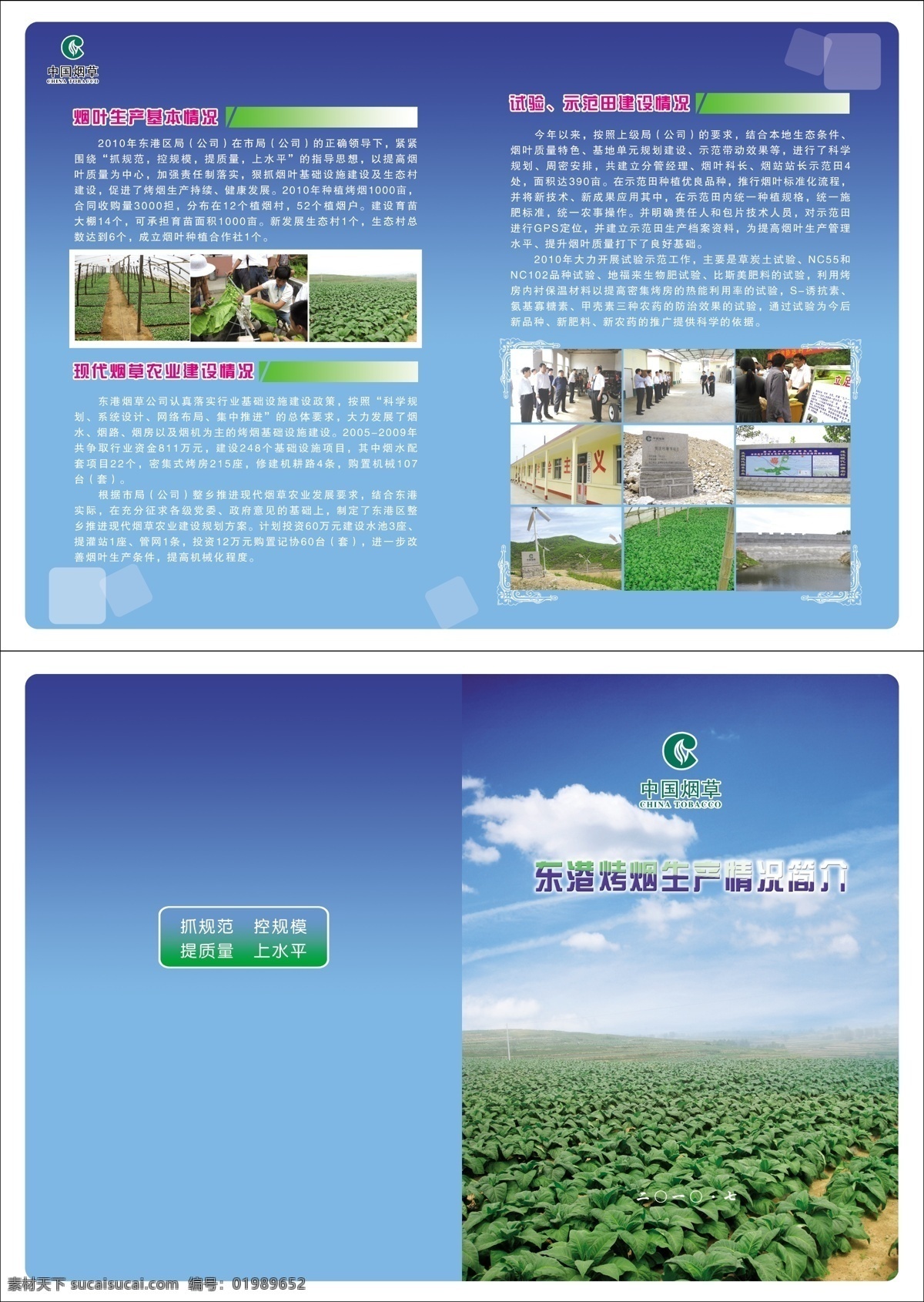 中国烟草 折页 画册 画册设计 广告设计模板 源文件