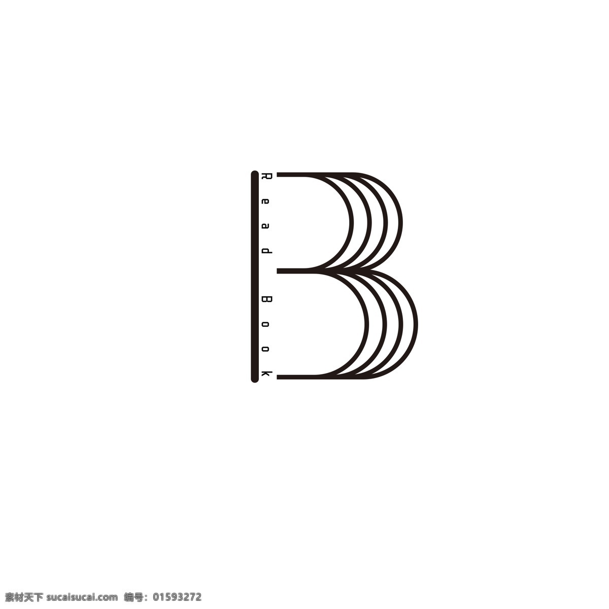 读书 俱乐部 协会 logo 简约 商用 正式 几何 活动