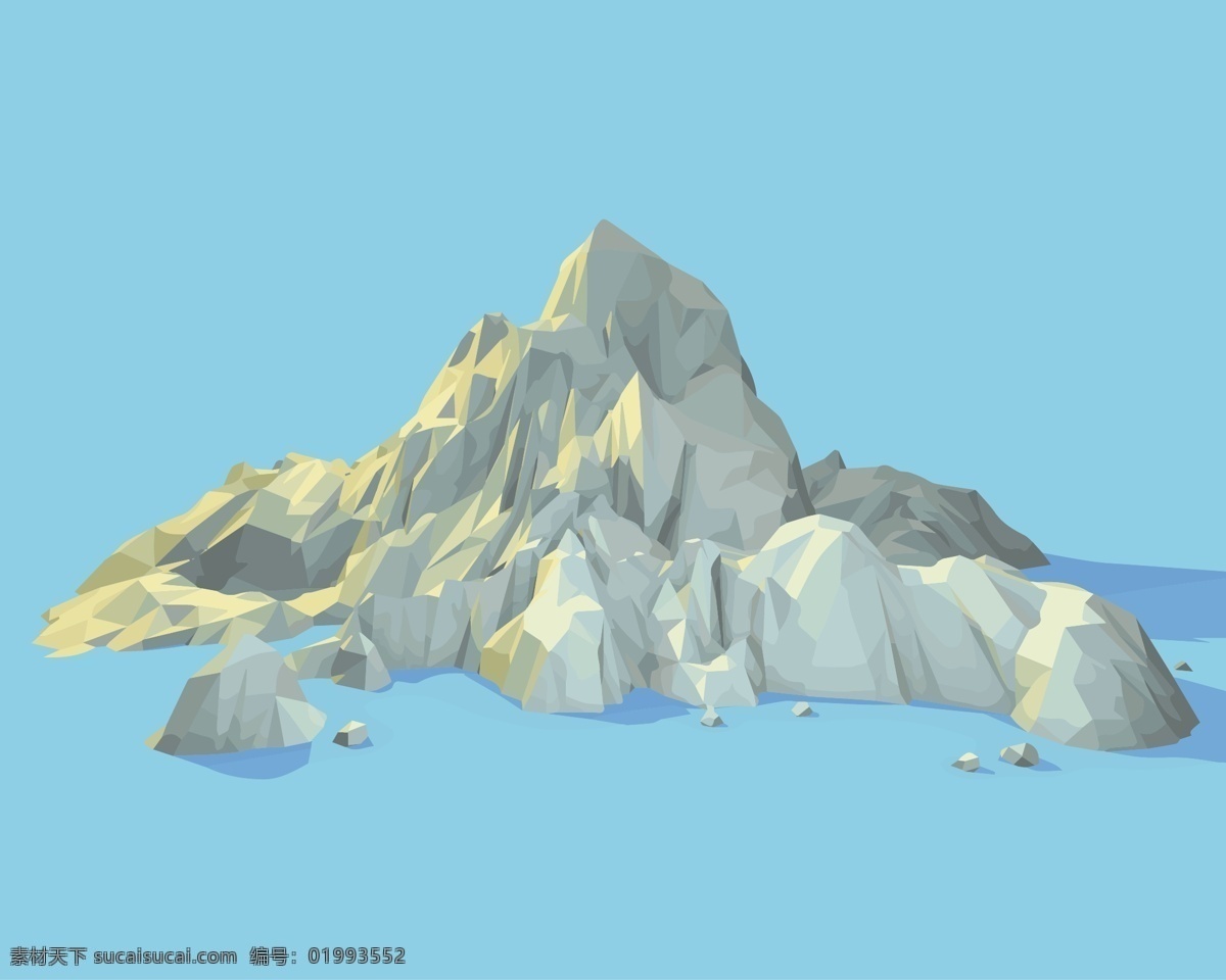 石头山 连锦起伏的山 高山 户外运动 山峰图形 美丽山风景 山形插画 自然风光 空间环境 矢量素材