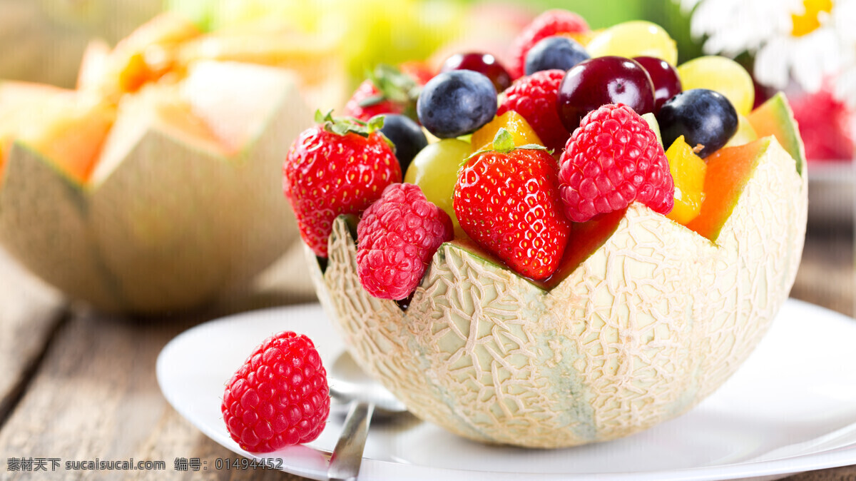 创意果盘 水果盘 草莓蓝莓 个性水果盘 草莓 蓝莓 樱桃 高清图片 餐饮美食 食物原料
