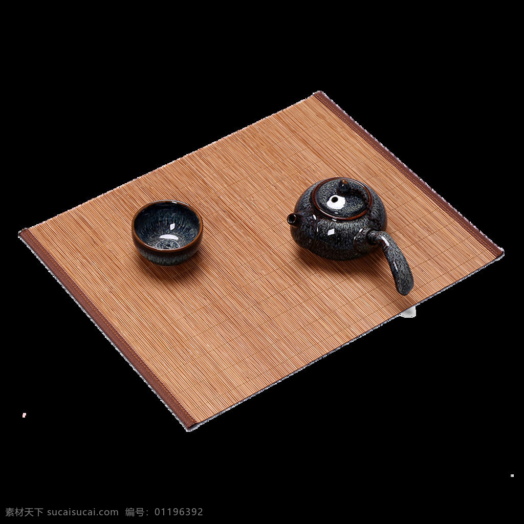 简约 深色 茶杯 产品 实物 茶文化 产品实物 木制茶垫 深色茶杯 深色茶壶