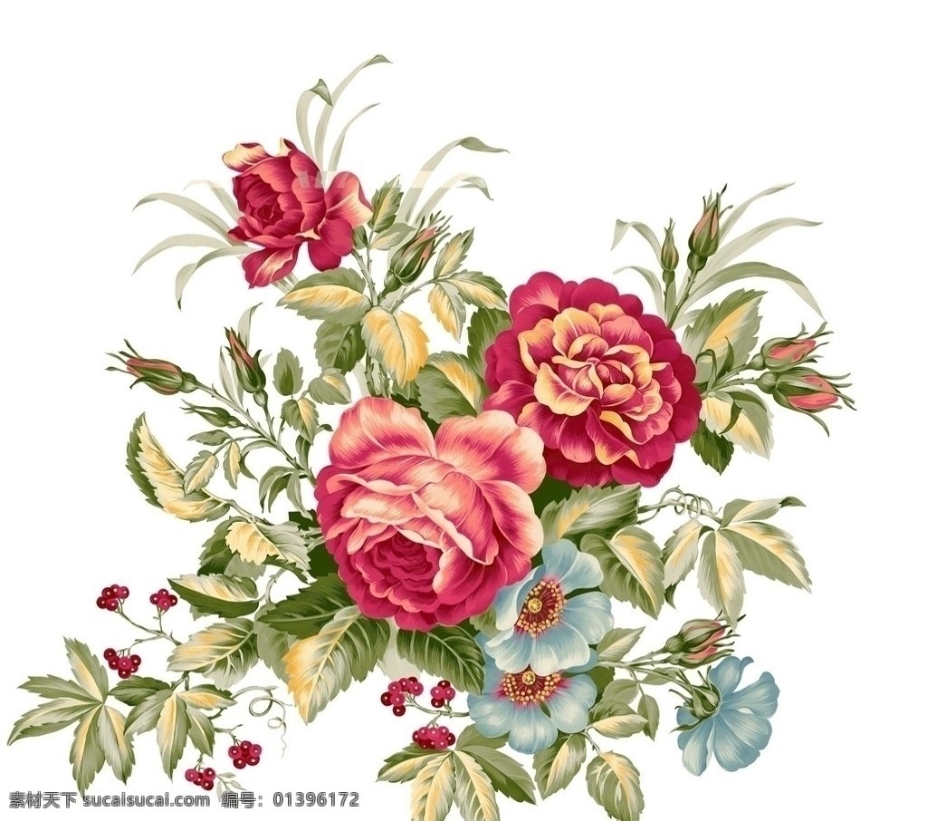超清晰百合花 花朵 分层 源文件