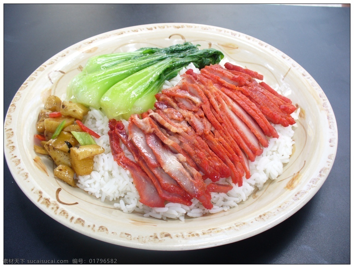 叉烧饭 主食 特色饭 盖饭 风味主食 菜 餐饮美食 传统美食