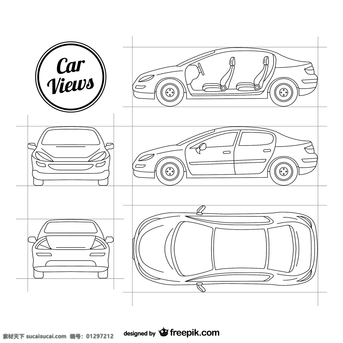 粗略 汽车 载体 汽车的草图 矢量 透视 素描 写生 白色