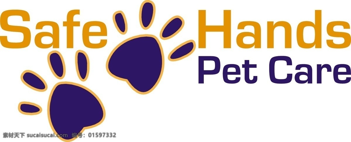 安全 手 照顾 宠物 自由 标志 宠物护理 标识 免费 psd源文件 logo设计