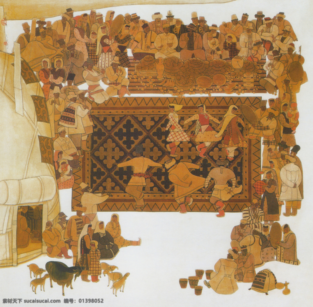 帕米尔 图 抽象画 绘画 帕米尔图. 家居装饰素材 山水风景画