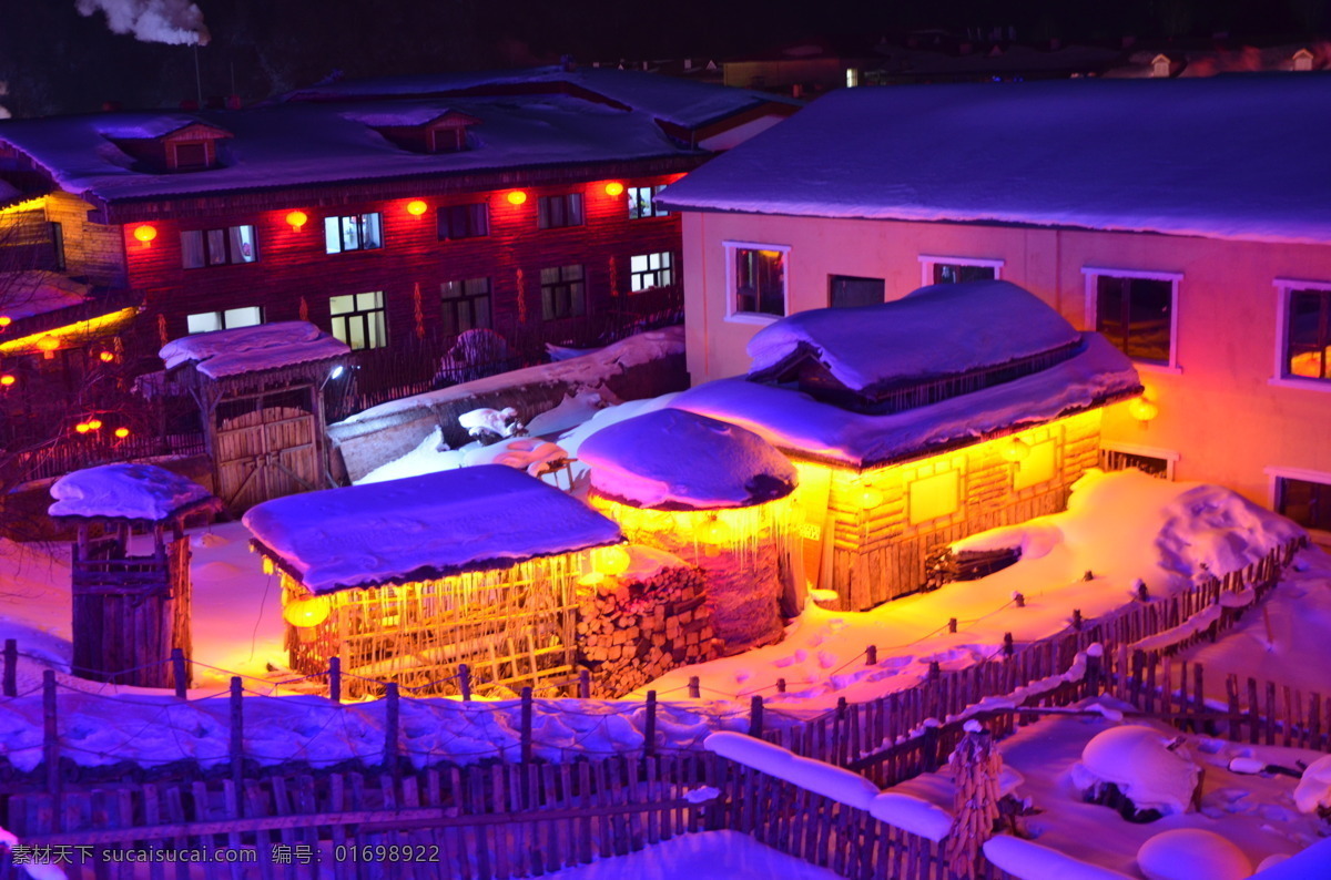 中国雪乡 哈尔滨 雪乡 冬天 雪景 雪 夜景 旅游摄影 国内旅游