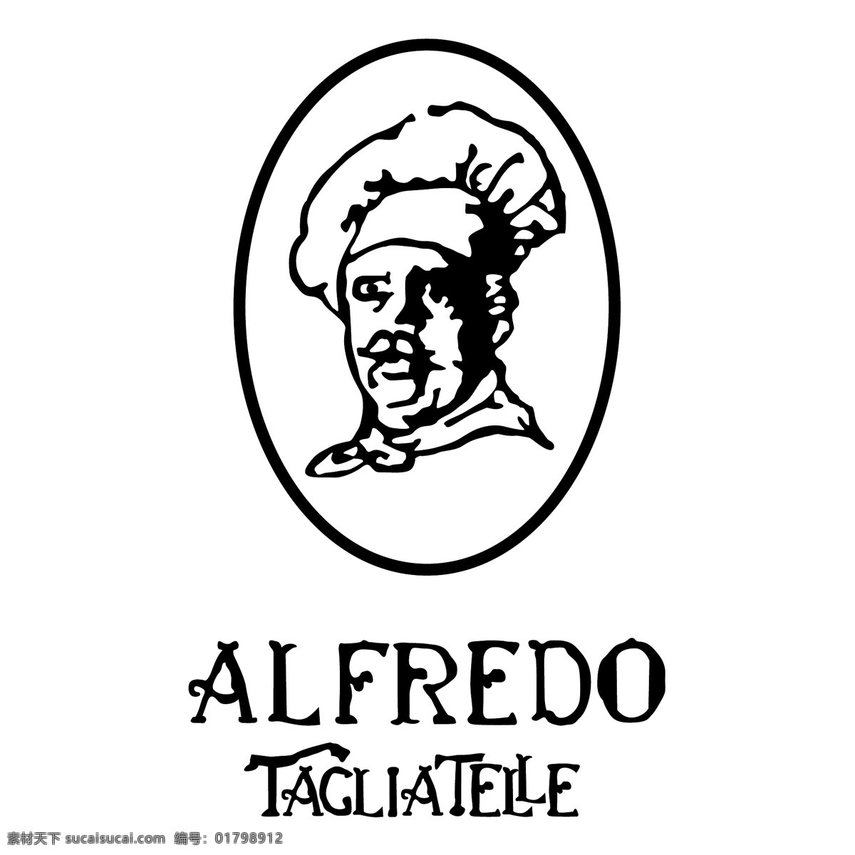 阿尔弗雷 意大利 面条 自由 标志 标识 psd源文件 logo设计