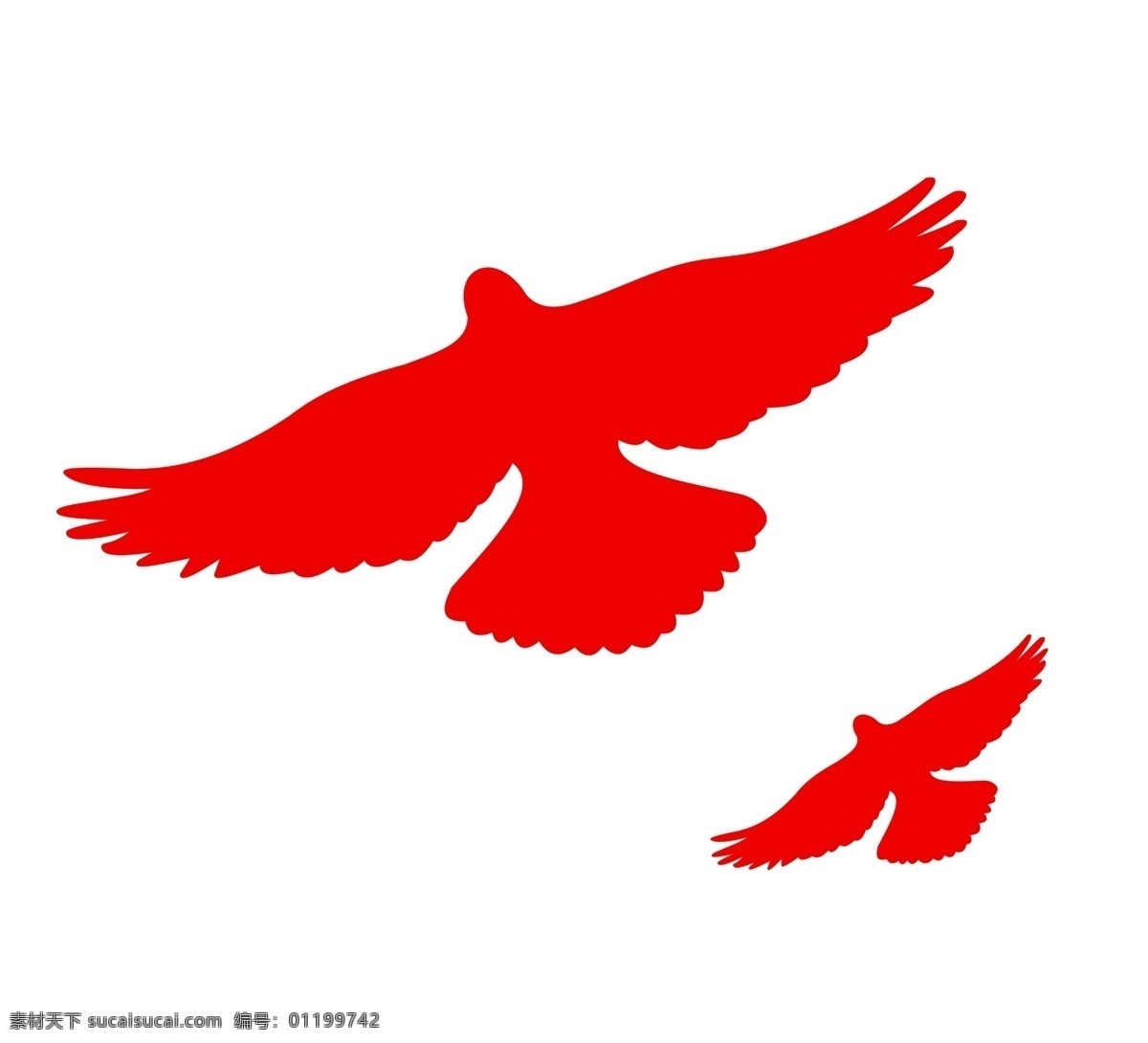 鸽子图片 鸽子 和平鸽 天空鸟 设计素材 红色 分层