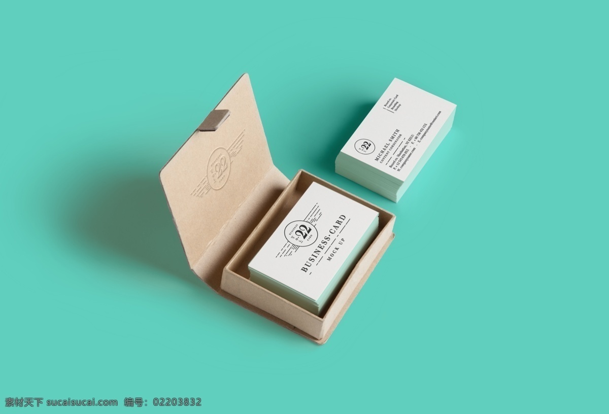 带 木 盒子 小 清新 名片 高清 mockup demo psd源文件