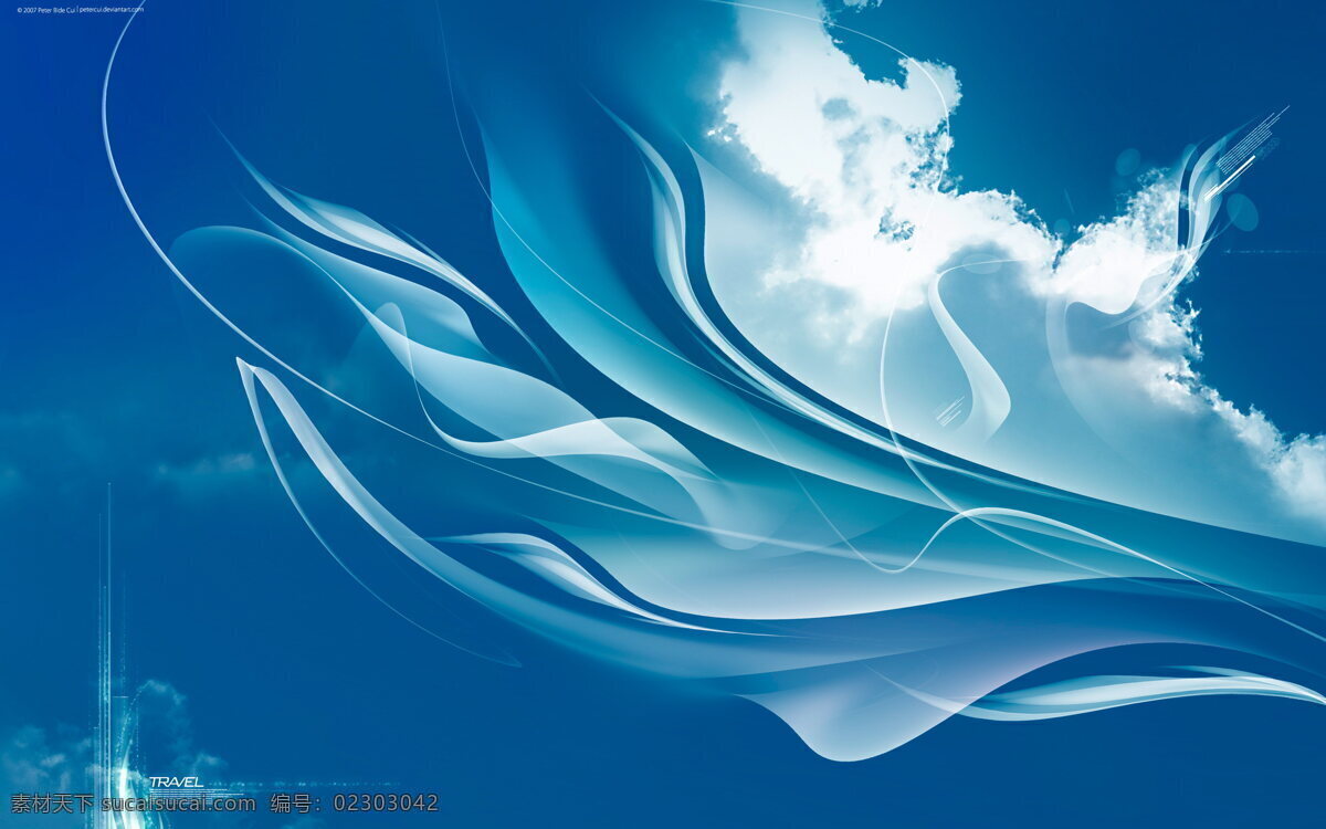 天空 幻彩 背景 蓝色 背景图片