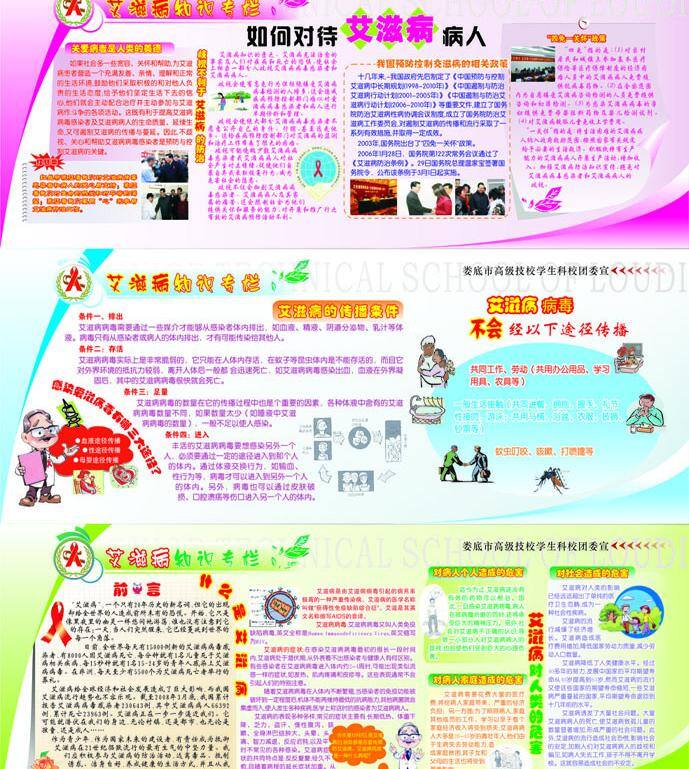 爱滋病 宣传 展板 矢量图库 宣传栏 学校宣传栏 防治宣传 其他展板设计