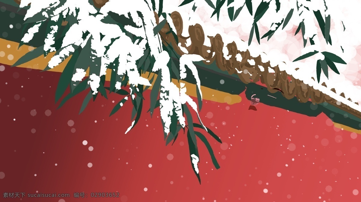 中国 风 彩绘 冬雪 大雪 背景 二十四节气 中国风 广告背景 背景素材 背景展板 大雪背景 小雪 24节气