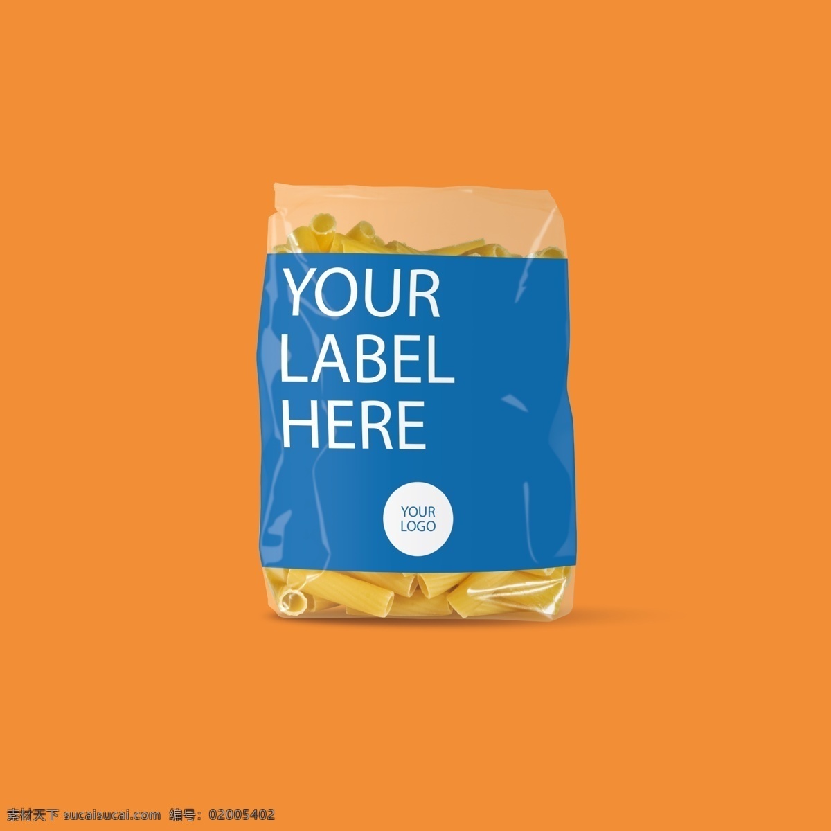 面食 塑料袋 包装设计 产品包装 广告 包装广告 包装图 包装设计广告 产品展示图 包装图纸 橙色