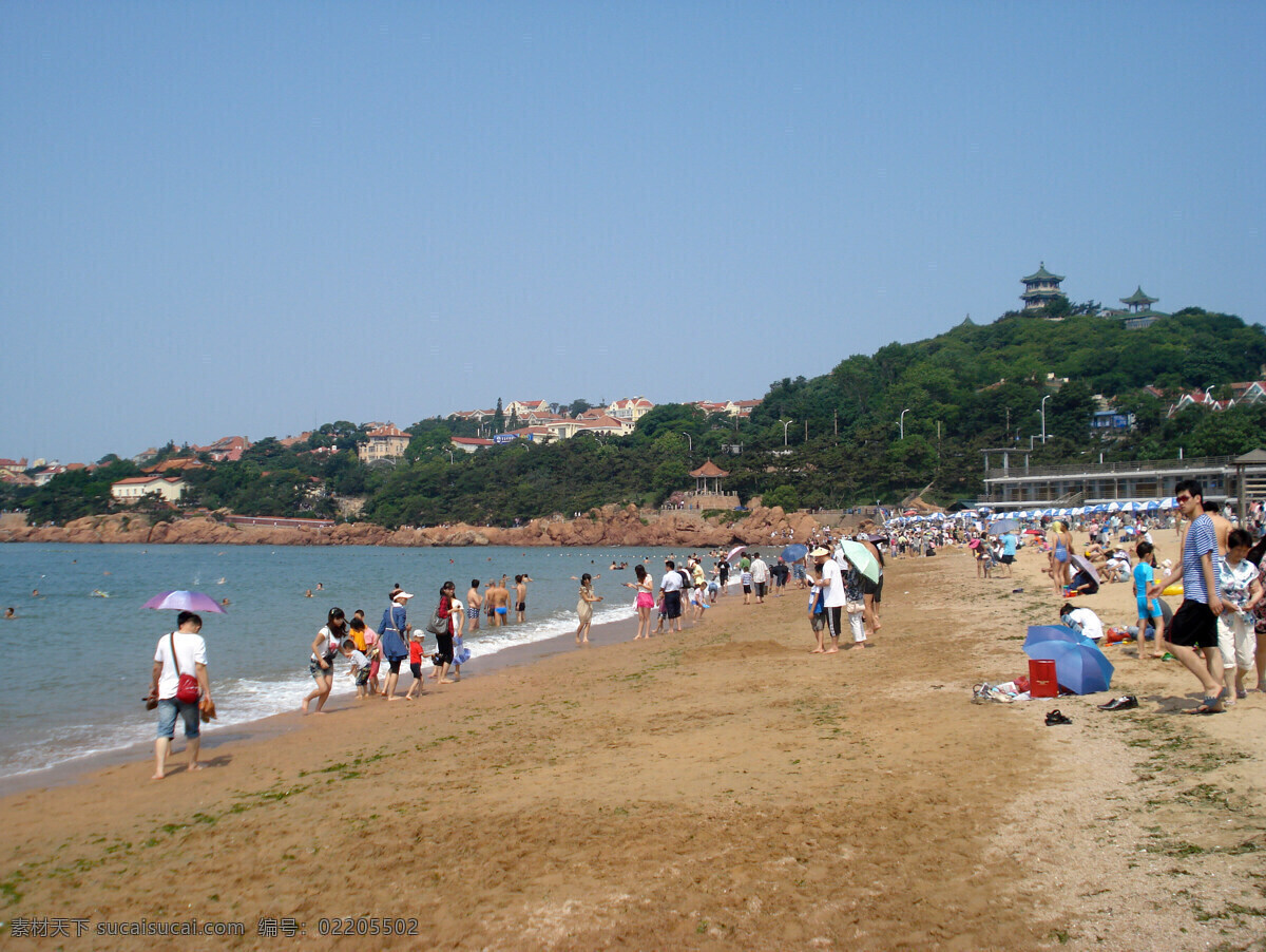 沙滩 国内旅游 海边 海水 海滩 旅游摄影 青岛海边 psd源文件